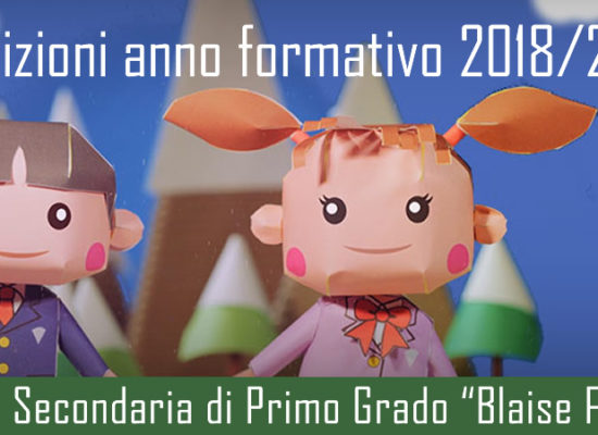 Iscrizioni anno formativo 2018-2019 Scuola Secondaria di primo grado Blaise Pascal