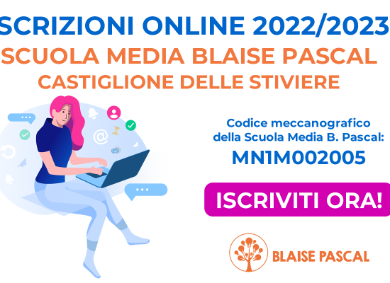 Iscrizioni 2022-2023 Scuola Media Blaise Pascal